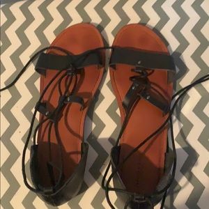 Tie back sandals